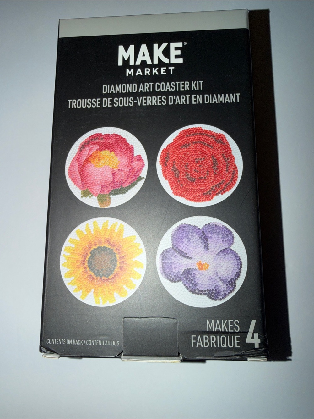 Make market diamond art coaster set